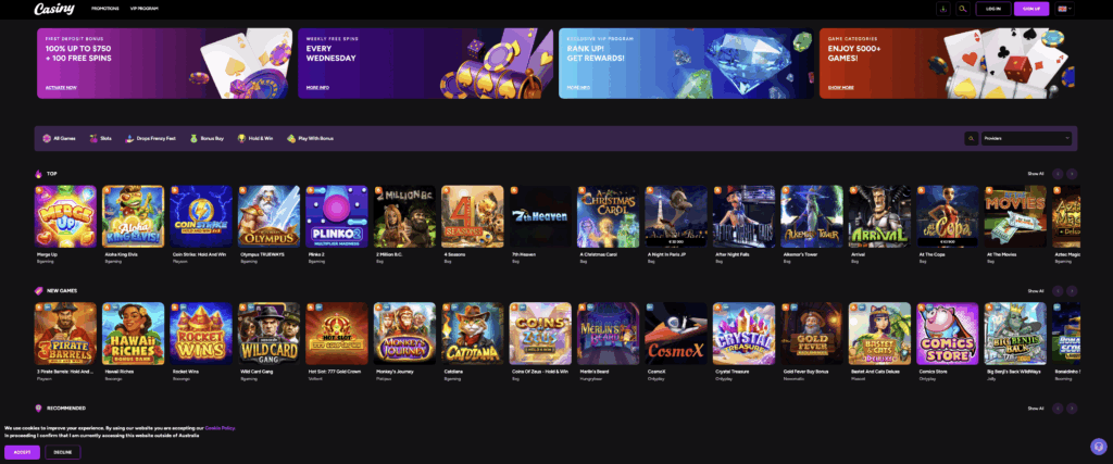 Casiny Casino Review A Comprehensive Guide